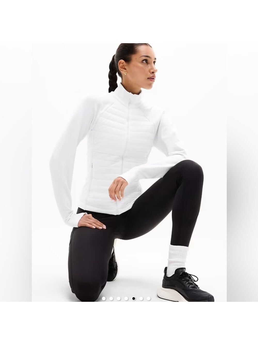 Athleta Flurry Force Insulated Primaloft Jacket SZ M White